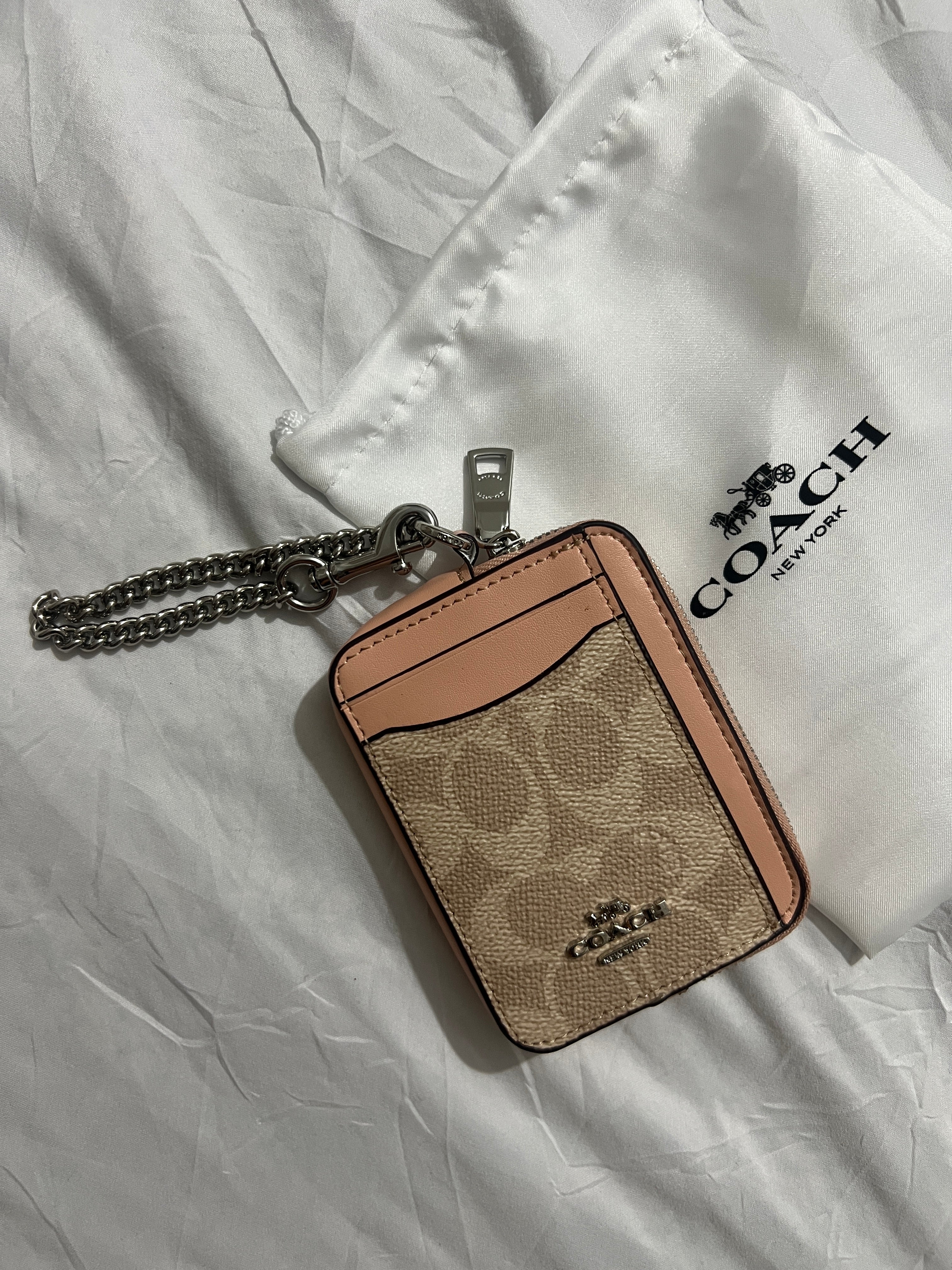 Coach Signature Canvas with Beige Trim