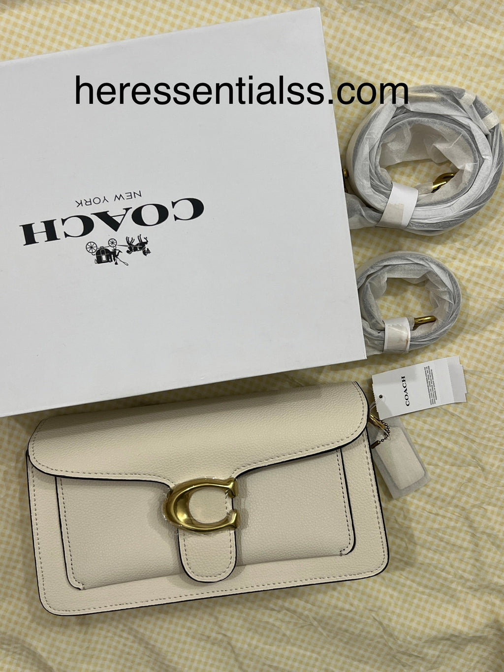 WHITE COACH TAB 26 BAG (WITH STRAPS & BOX)