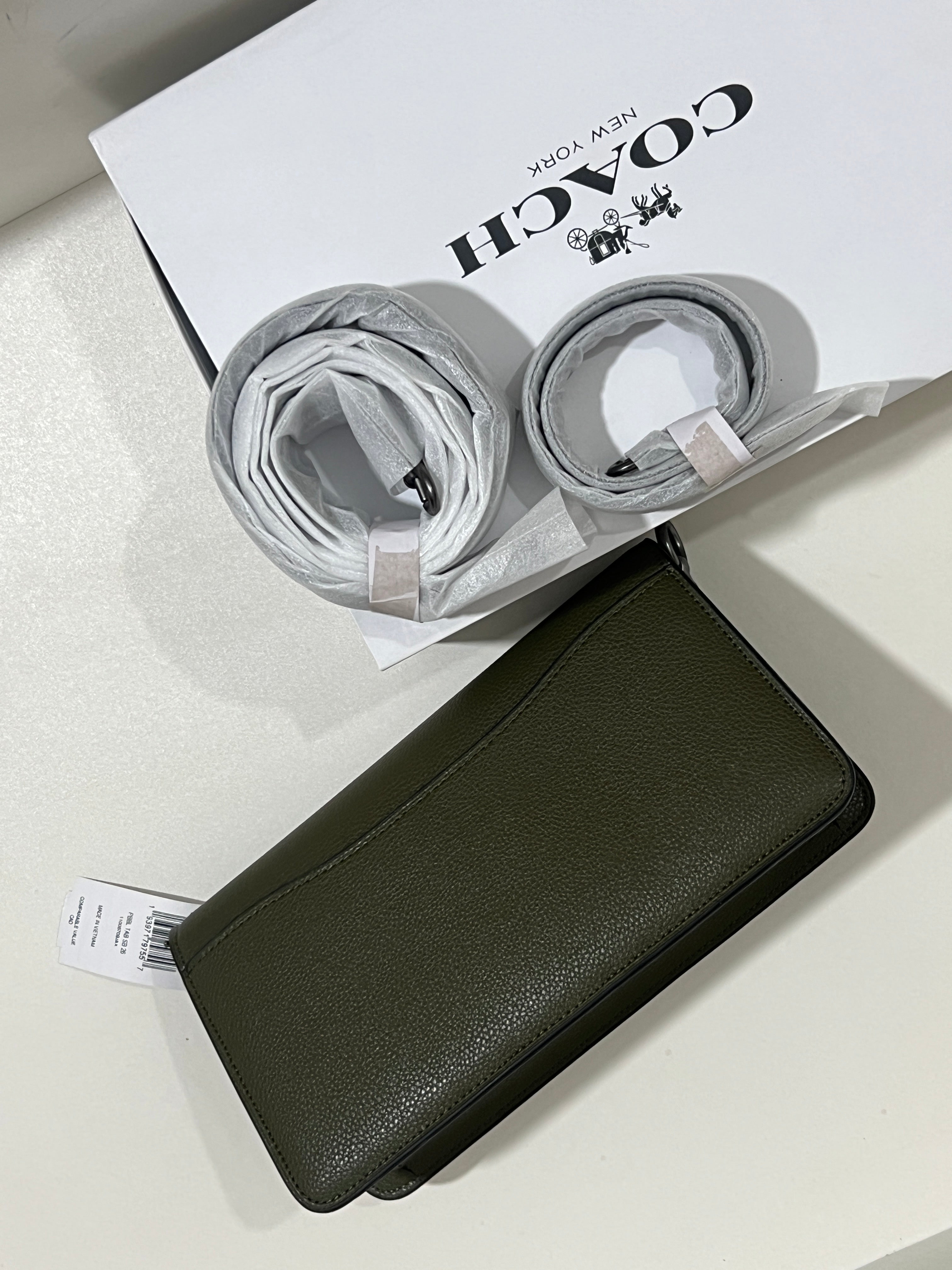 GREEN COACH TAB 26 BAG (WITH STRAPS & BOX)