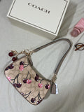 Coach Teri Shoulder Bag (with Box, Charm and  long strap)