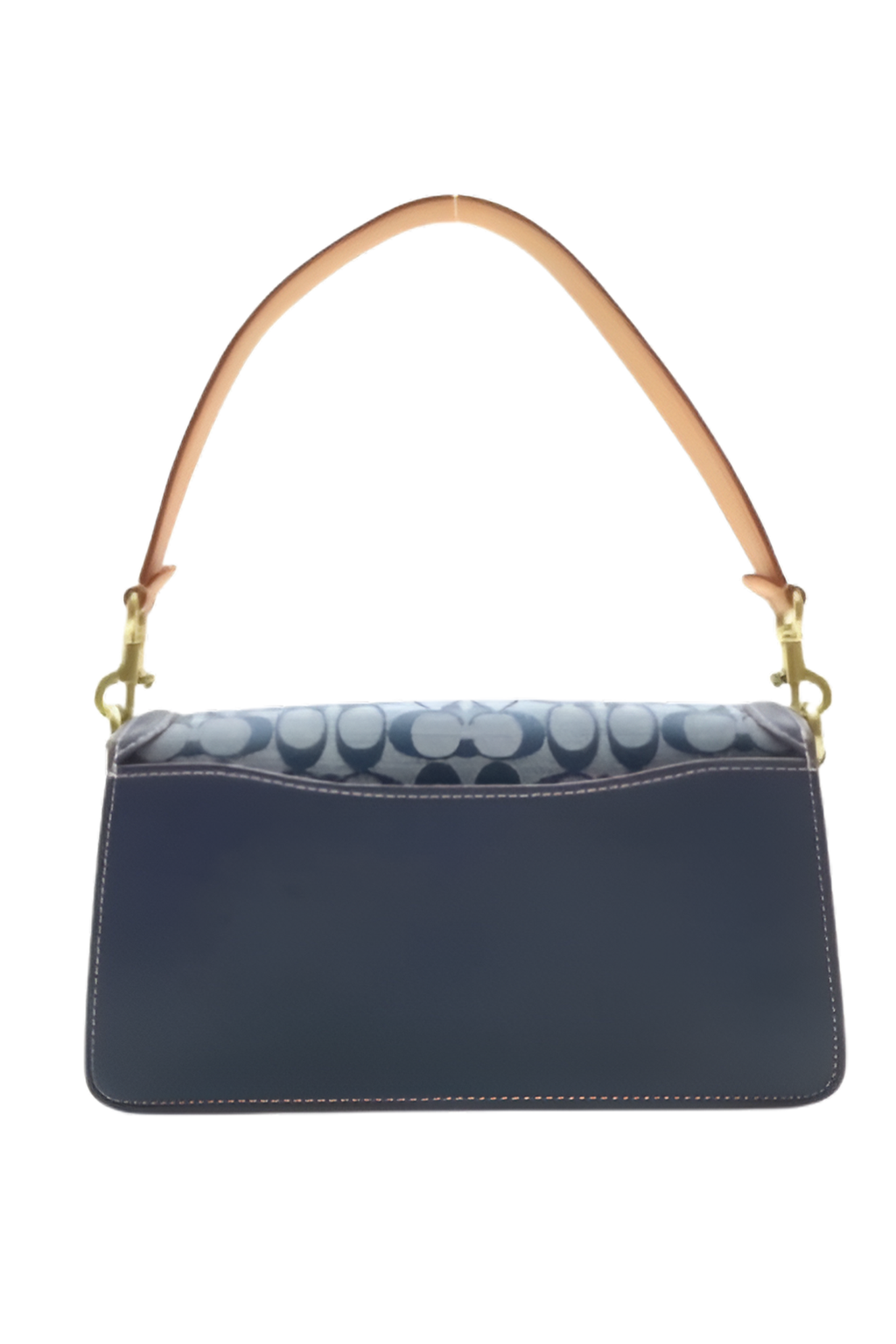 SIGNATURE CHAMBRAY TUAPE COACH TAB 26 BAG (WITH STRAPS & BOX)